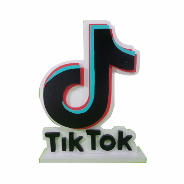 Tik Tok - Simbolo 3D 1